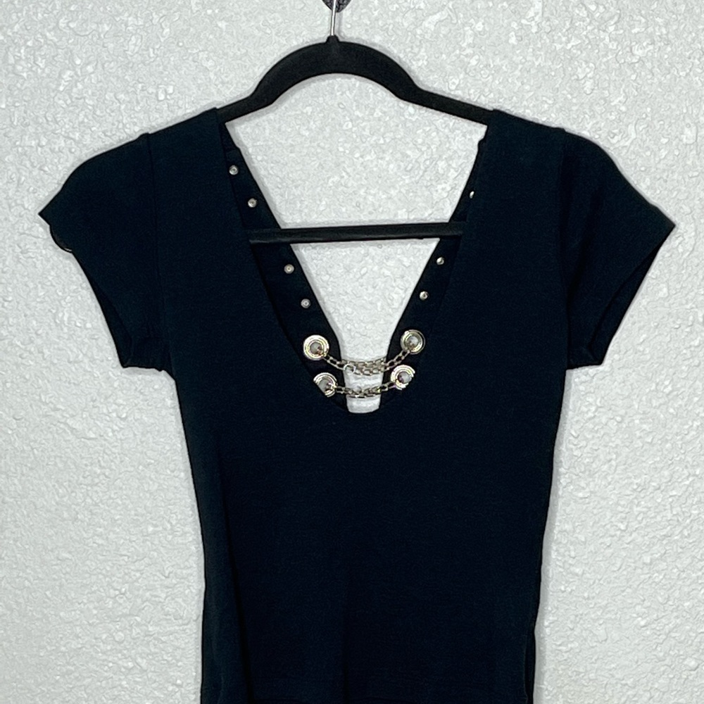 Biker Design Vneck Chain Design Bike Week 2006Top Sz Small - Picture 3 of 4